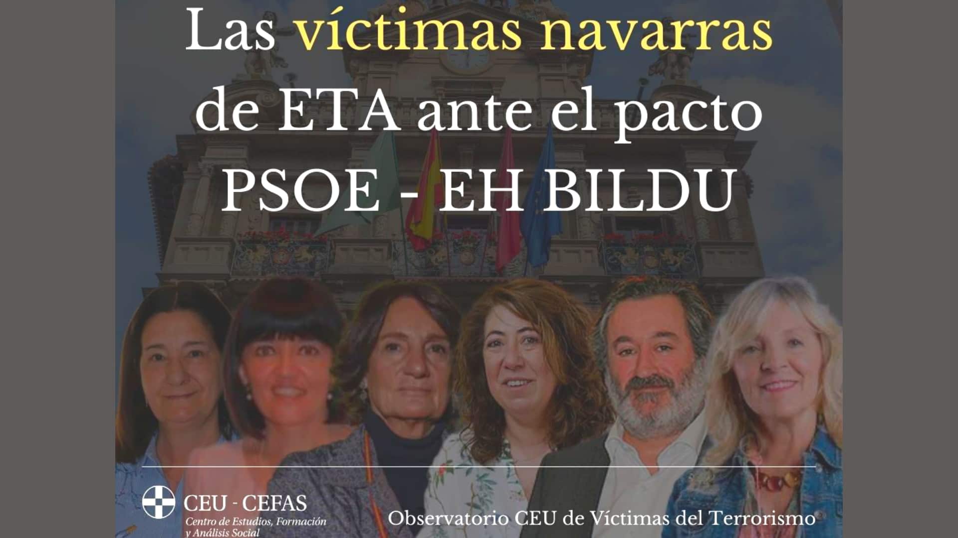 El testimonio de 6 víctimas del terrorismo navarras ante el pacto PSOE-Bildu