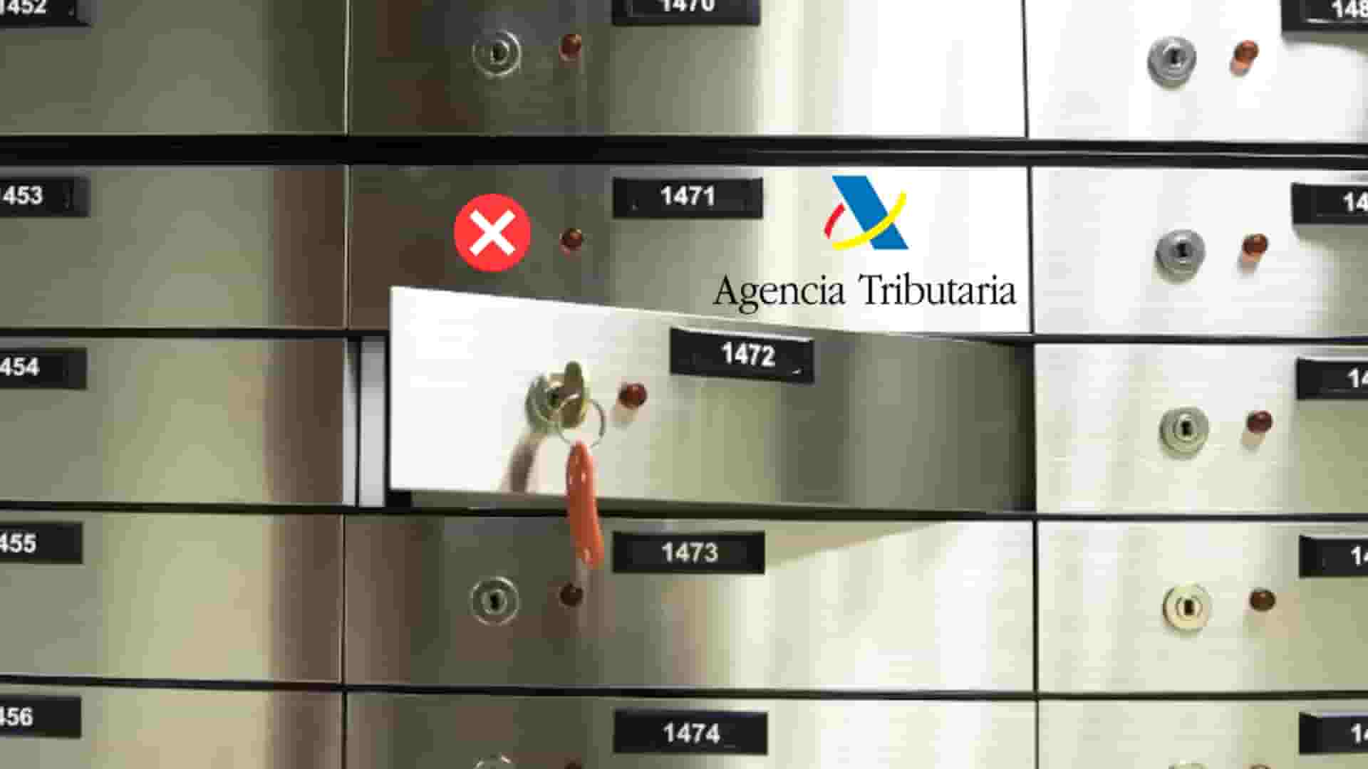 caja bancaria precintada por Hacienda caja de seguridad bancaria precintada por Hacienda