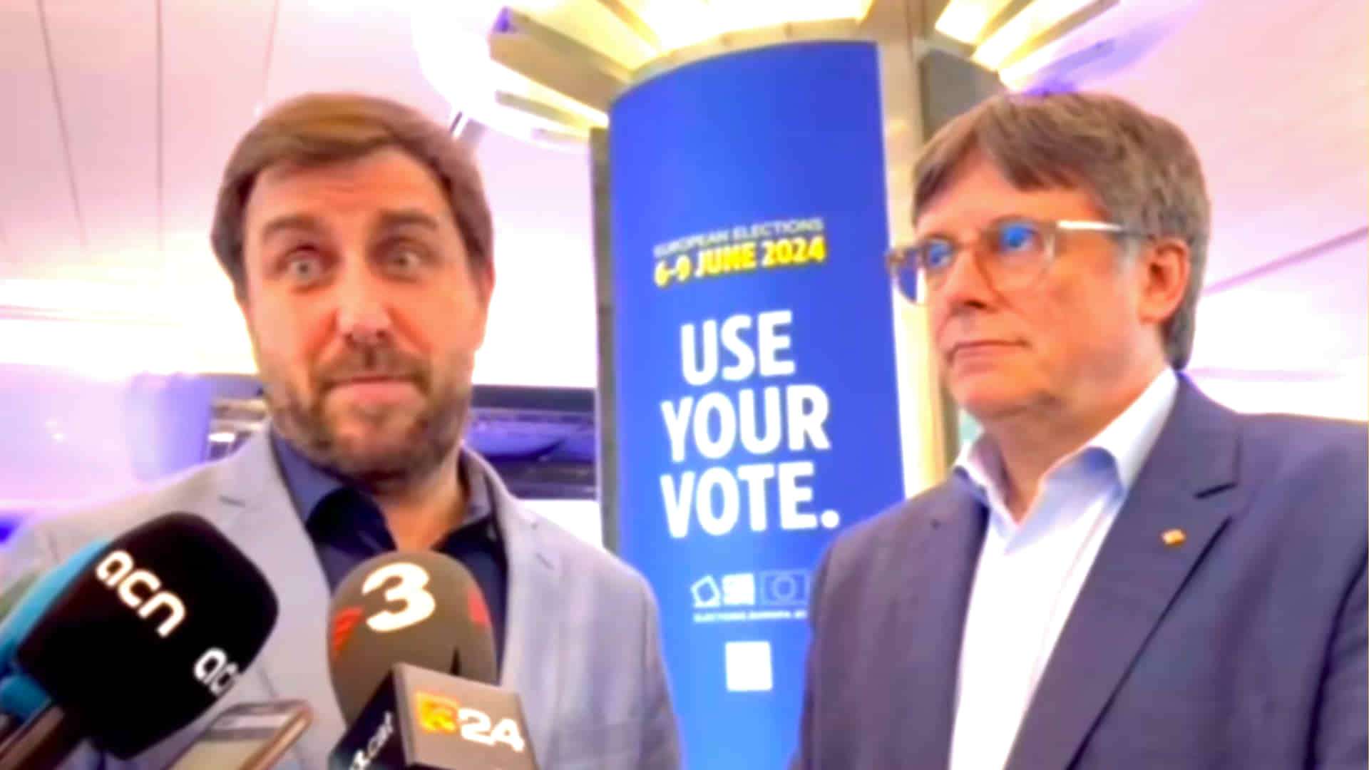 Toni Comín y Carles Puigdemont
