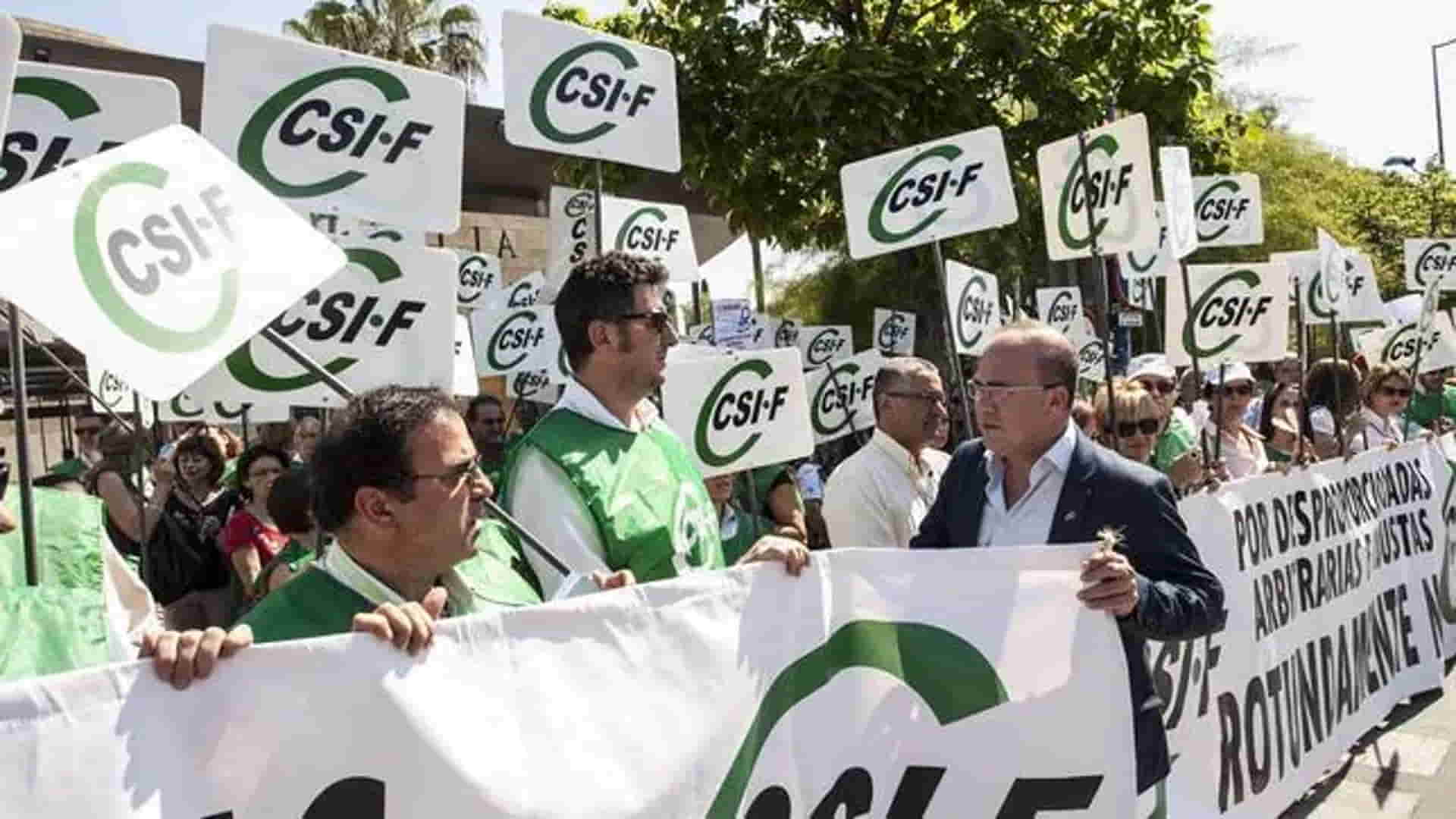 CSIF inicia movilizaciones por el abandono del Gobierno a los funcionarios públicos