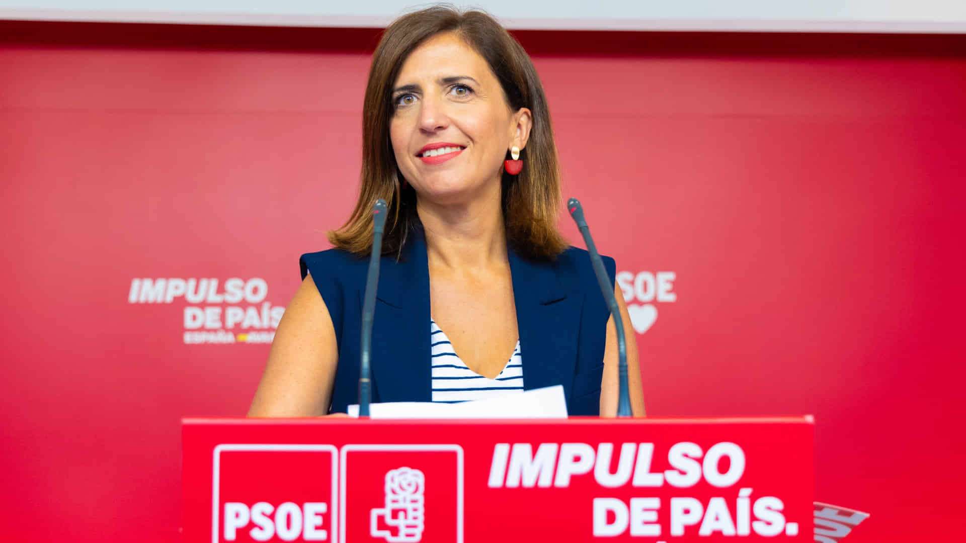 La portavoz socialista compara el cupo catalán de Sánchez con la fiscalidad de Soria, Cuenca y Teruel