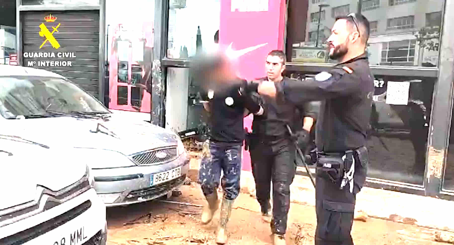 saqueador detenido en Valencia saqueador detenido en Valencia