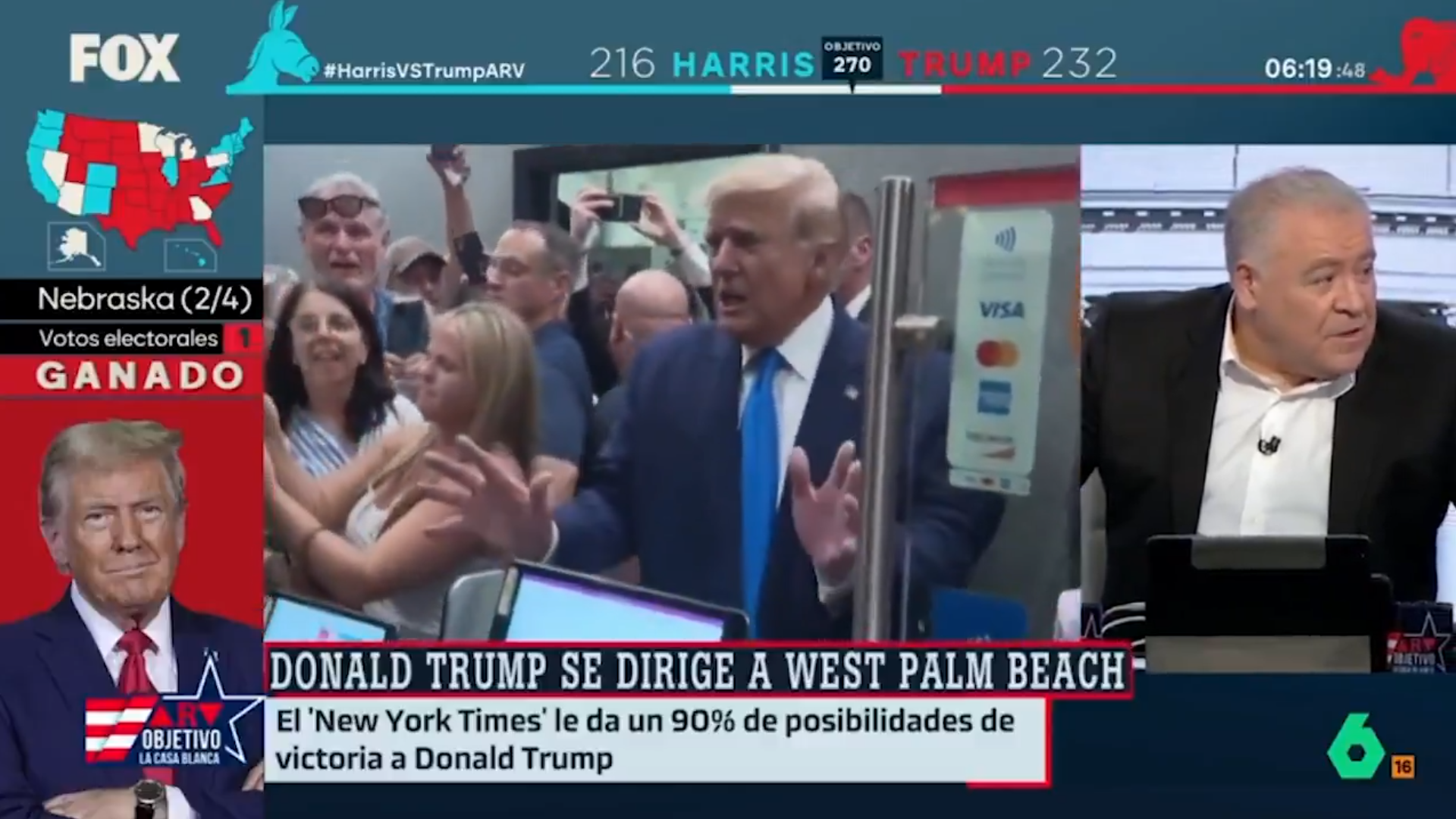 Dura noche en La Sexta: Lloros de Ferreras y demás tertulianos tras la arrolladora victoria de Trump