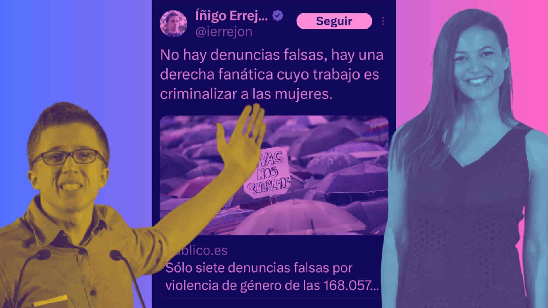 Tras negar su existencia, Errejón dice que es víctima de una denuncia falsa