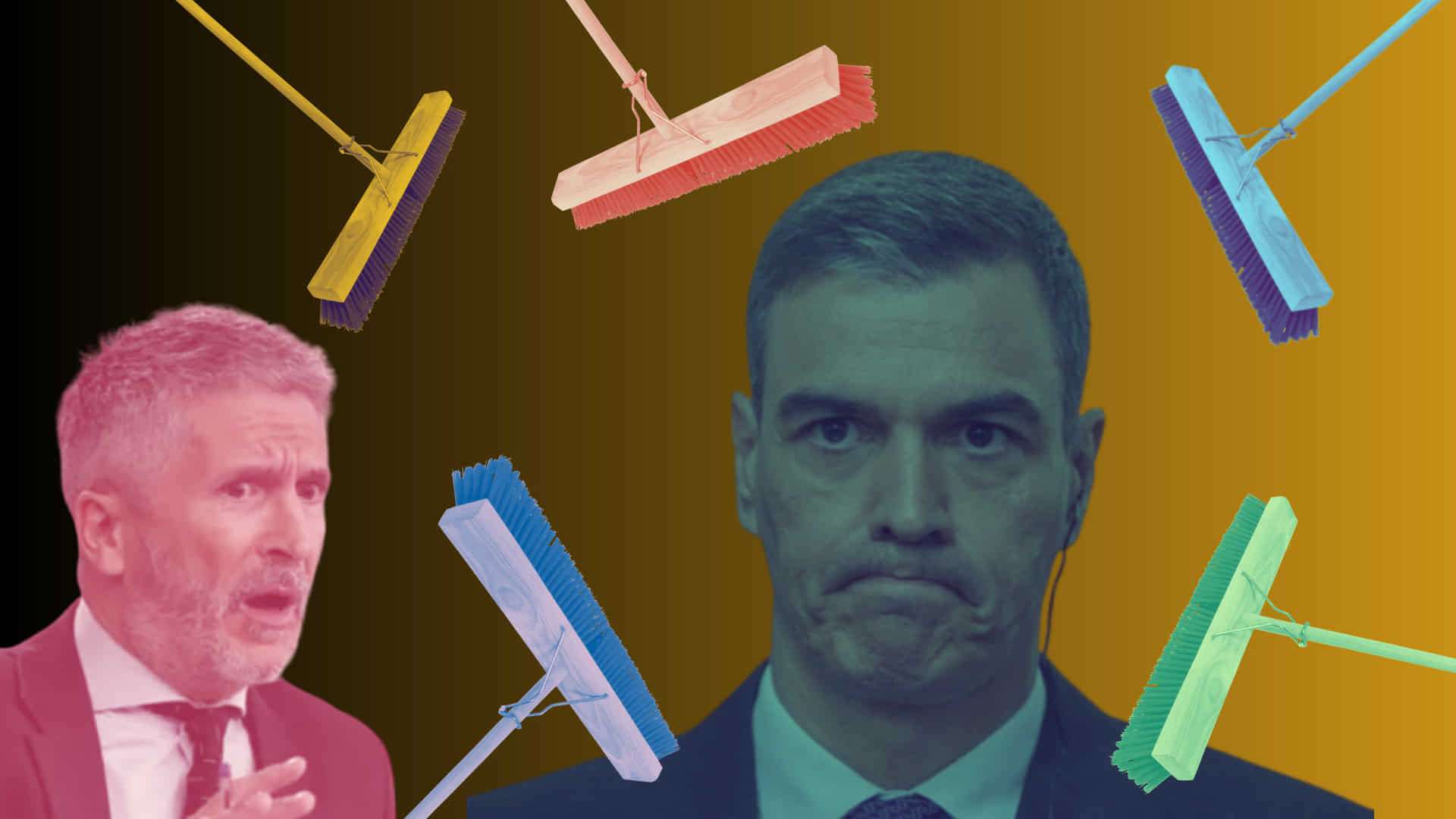 La Guardia Civil desmiente el bulo sobre los ‘ultras’ con escobas que hicieron huir a Sánchez