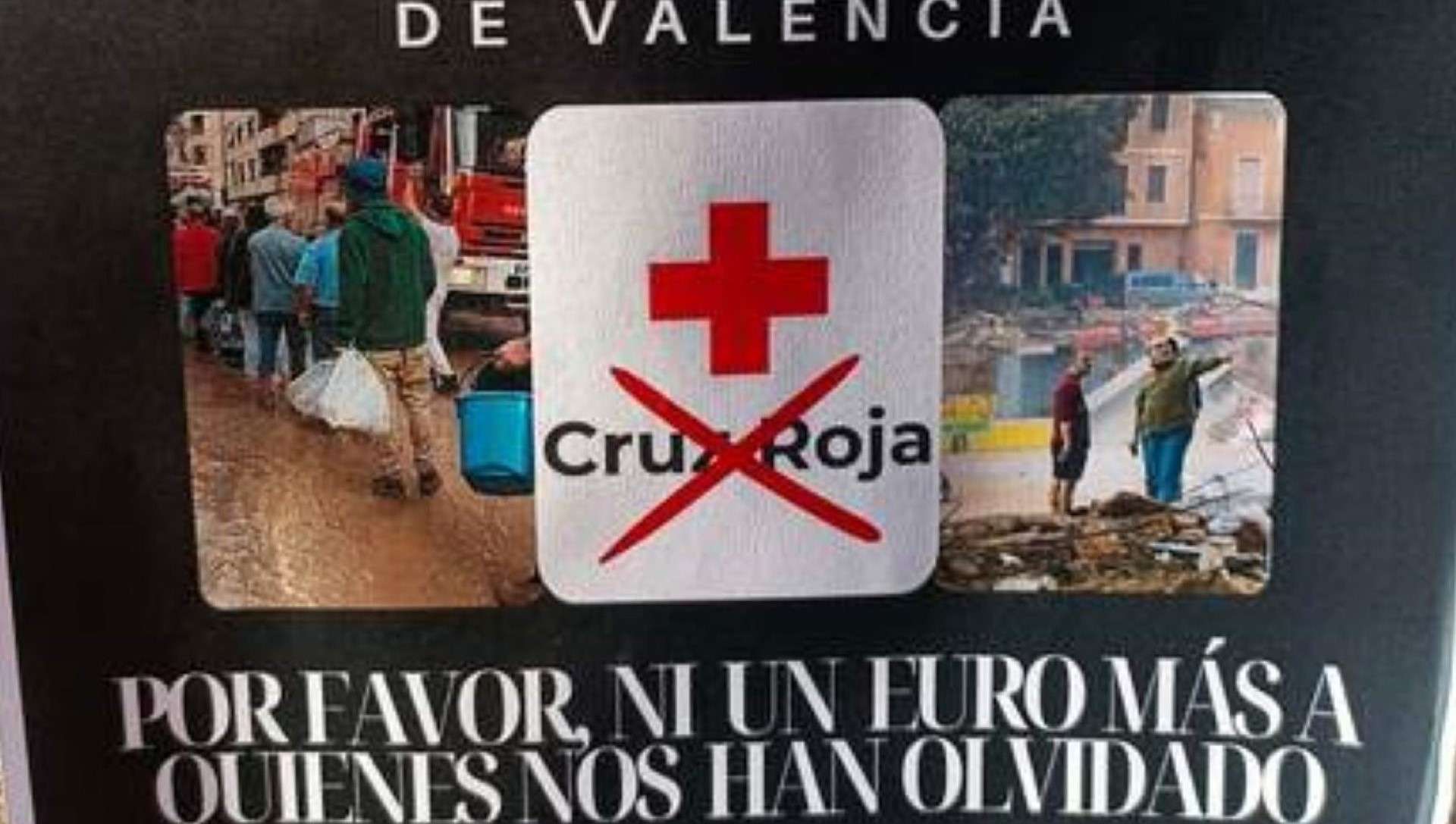 Continúa el rechazo social en Valencia a Cruz Roja por su ausencia en las labores de ayuda
