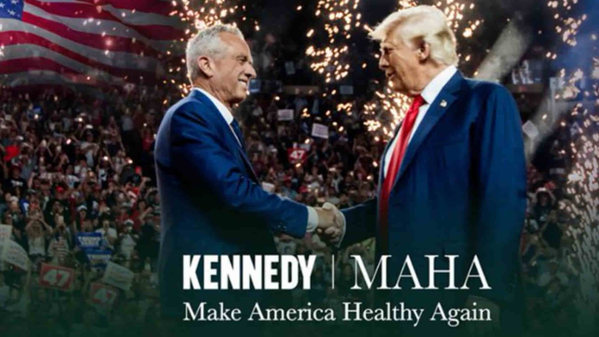 Foto electoral de Robert Kennedy Jr y Trump