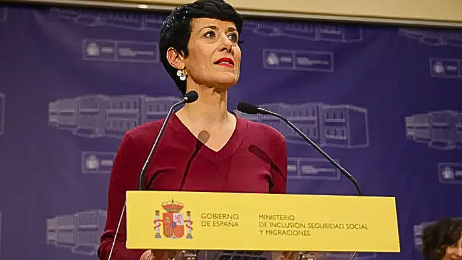 Elma Sainz, ministra socialista de Inclusión, Seguridad Social y Migraciones