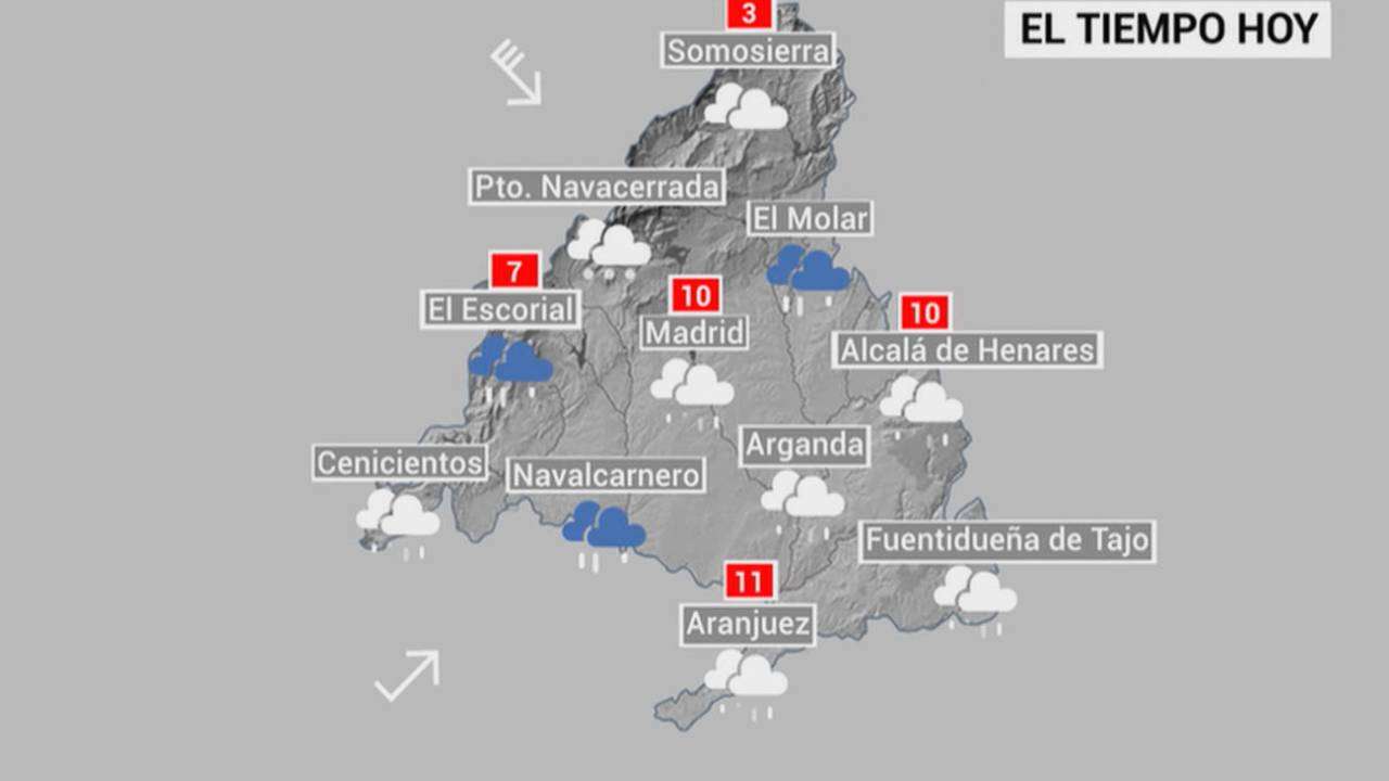 Mapa meteorológico Madrid