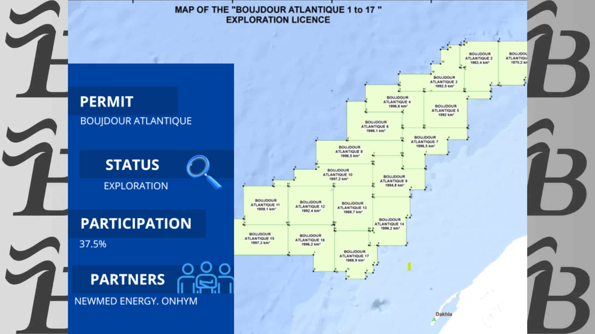 mapa concesiones en el Sáhara Occidental mapa concesiones de gas en el Sáhara Occidental