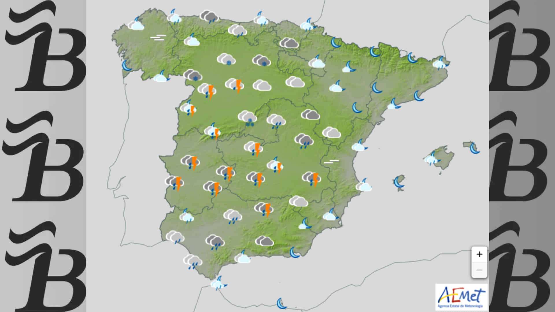 Predicción meteorológica de la AEMET para el fin de semana