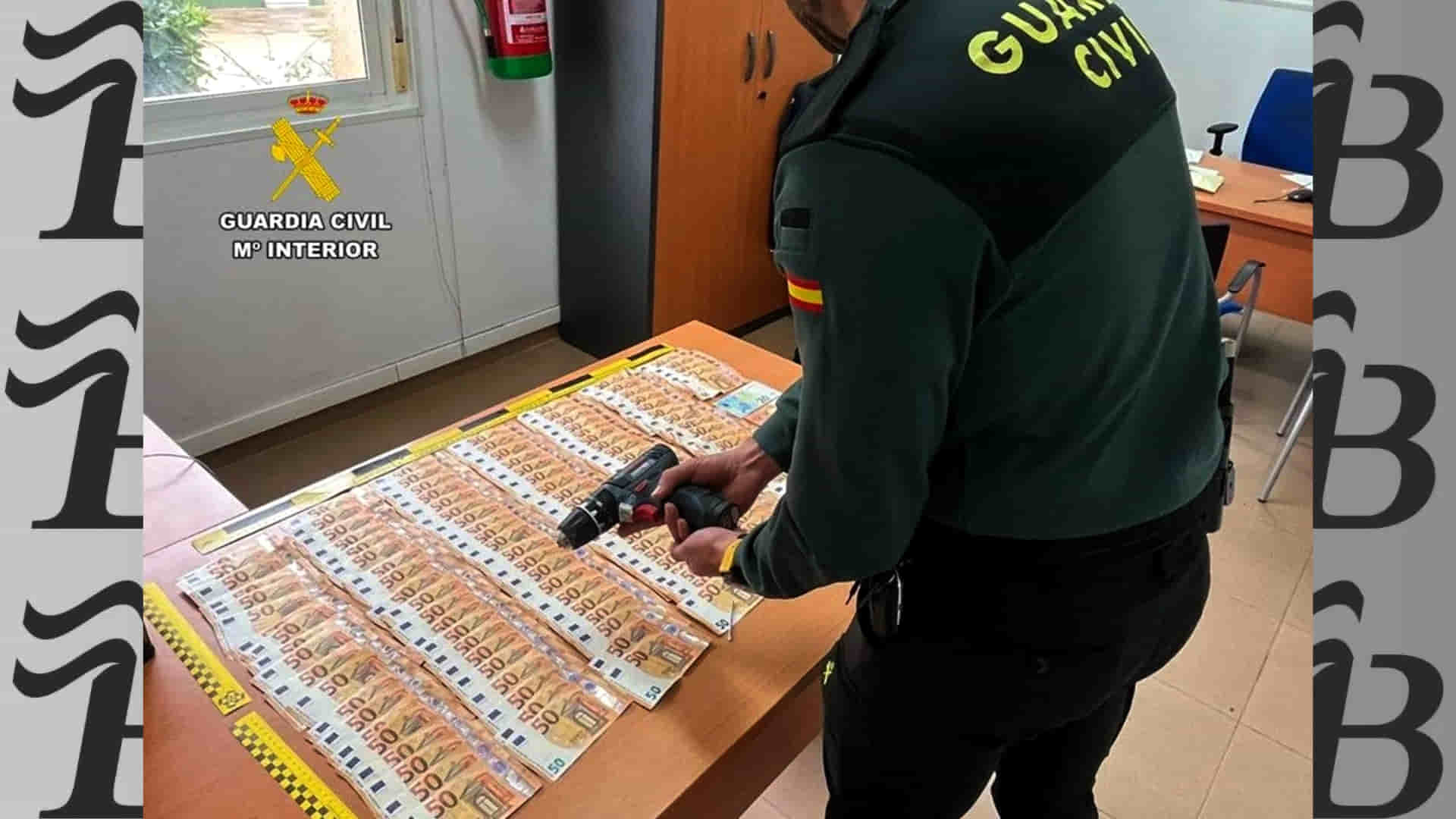Taladro y dinero del marroquí detenido en Callosa de segura