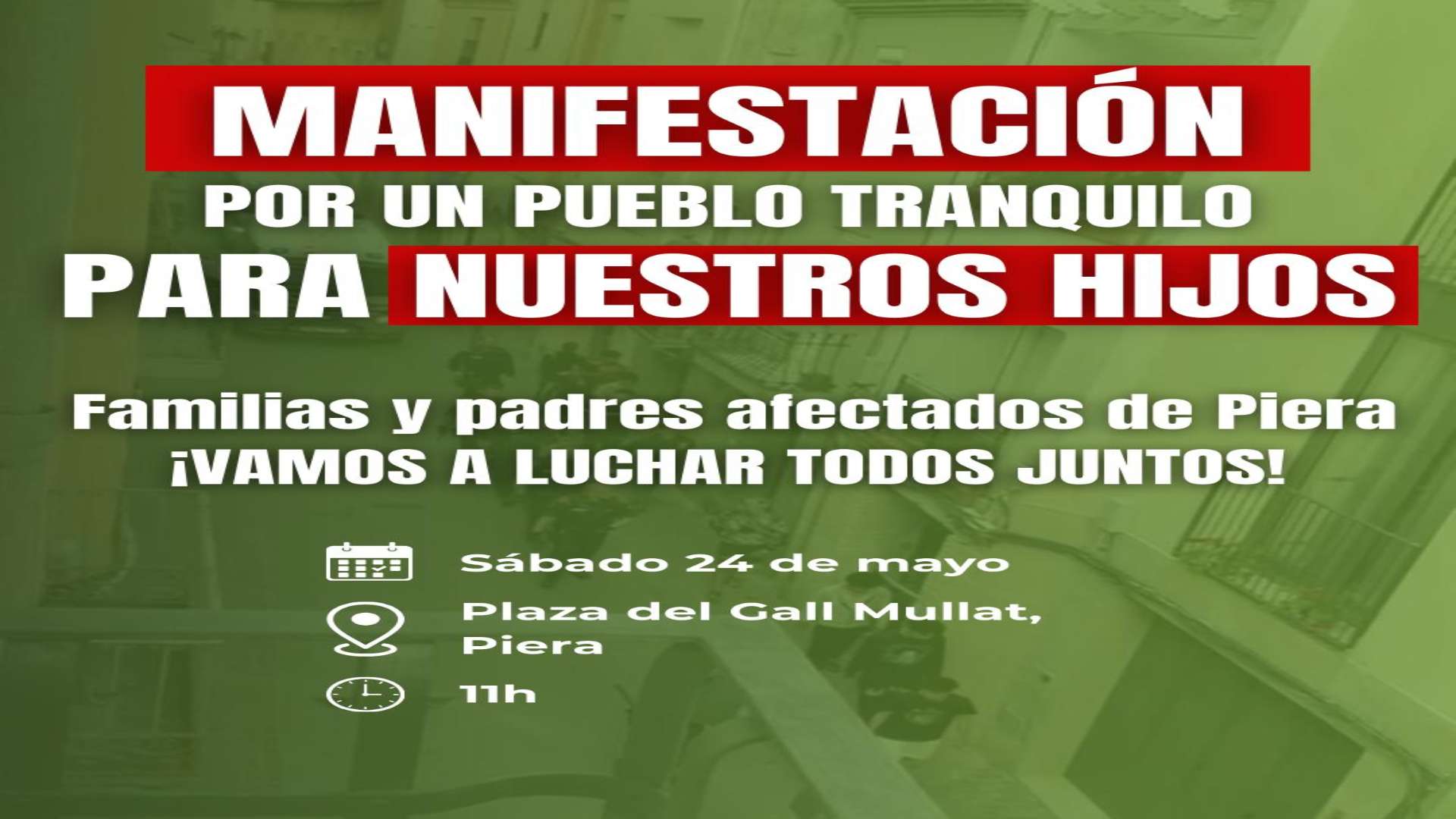 Los vecinos de Piera, Barcelona, convocan una manifestación ante la violencia de los menas magrebíes