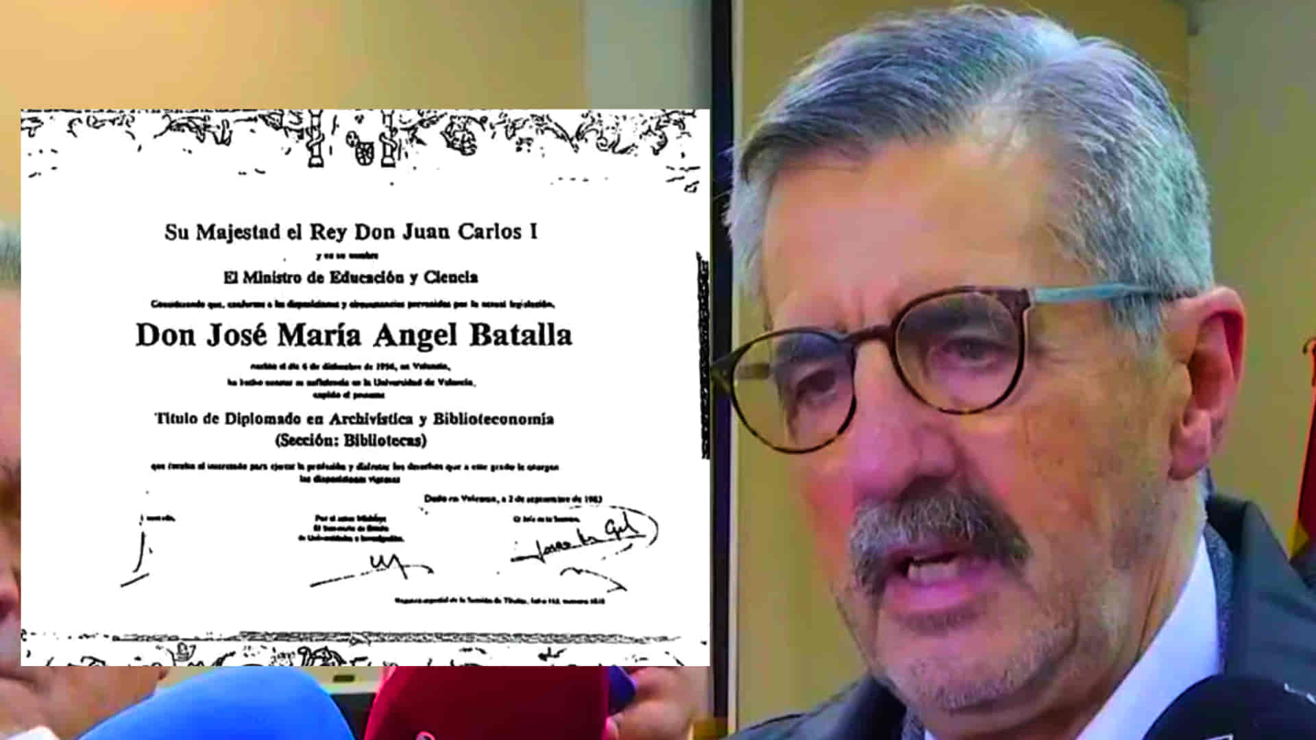 El comisionado sanchista ‘sorprendido’ rompe su silencio sobre el diploma ‘fake’