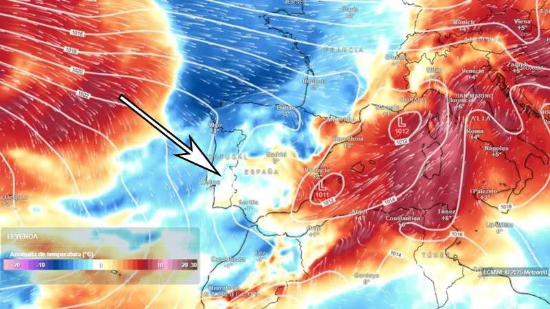Una dorsal histórica y el chorro polar traerán un nuevo golpe de calor en agosto
