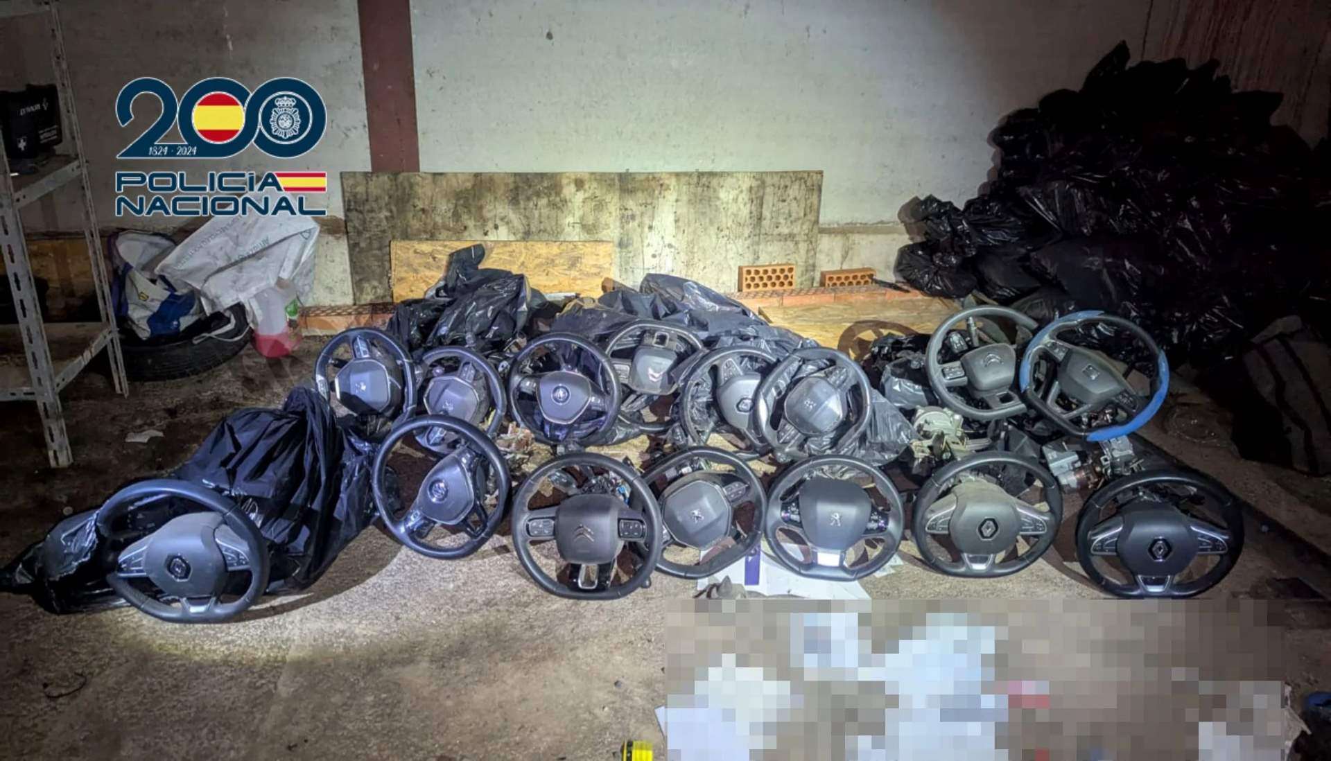 Despieces de coches de la banda marroquí/Policía Nacional