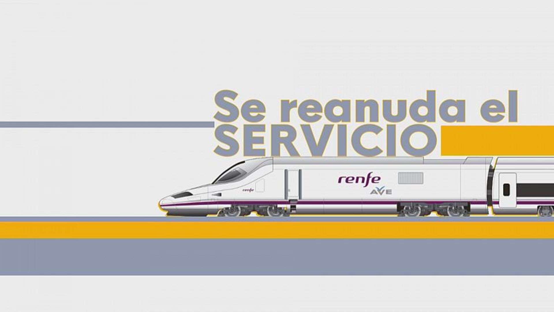 Renfe retoma el servicio/RTVE