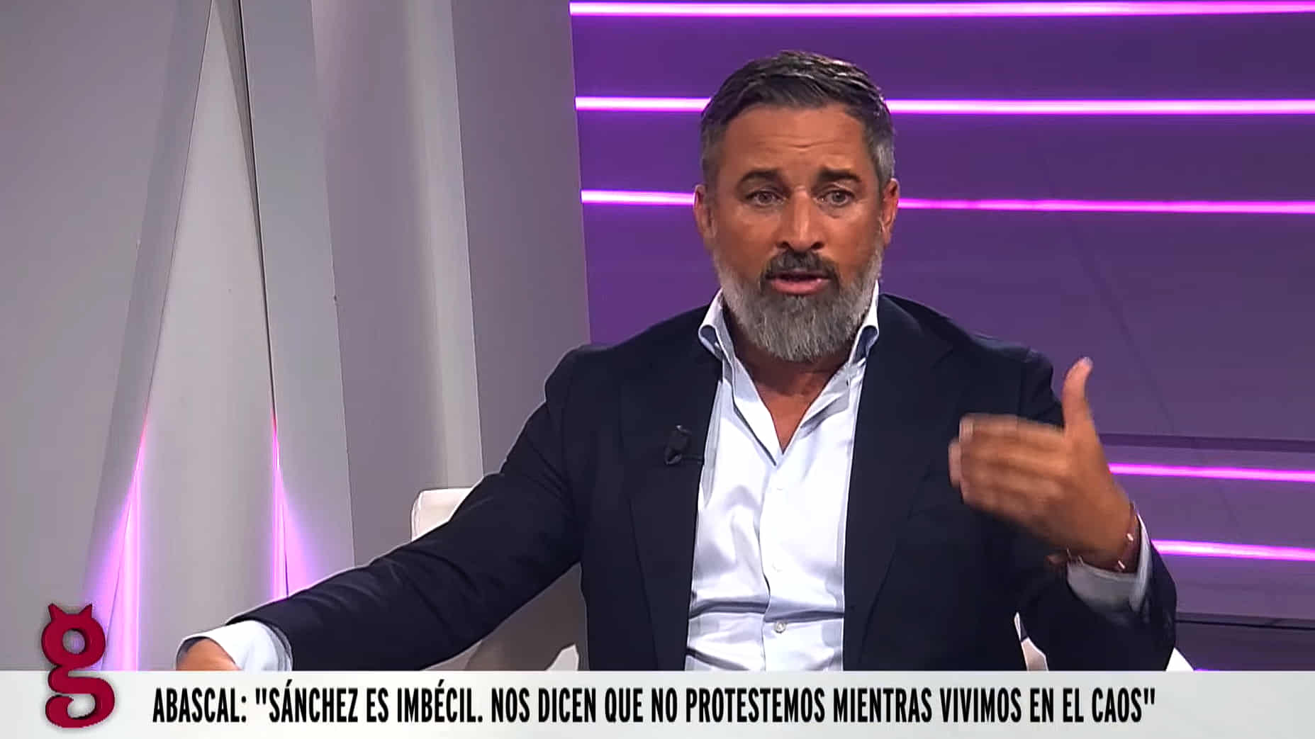 Santiago Abascal: ‘La huida hacia delante Pedro Sánchez no augura nada bueno para él’