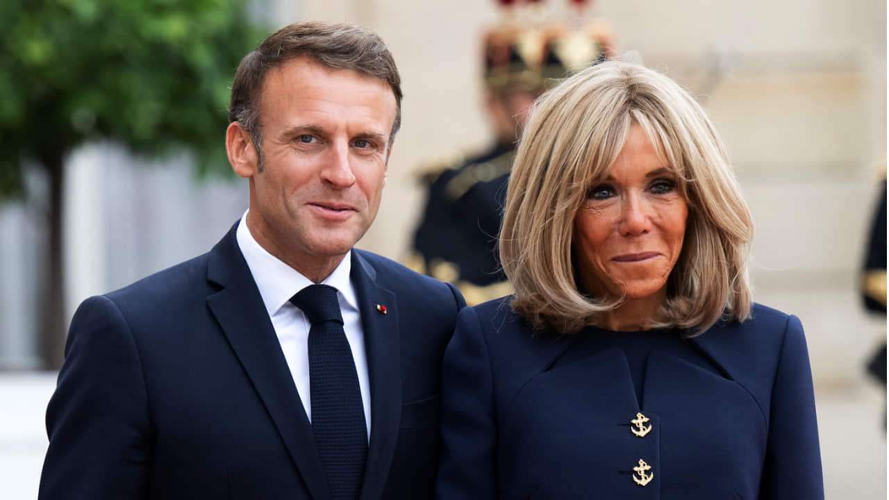 Emmanuel y Brigitte Macron