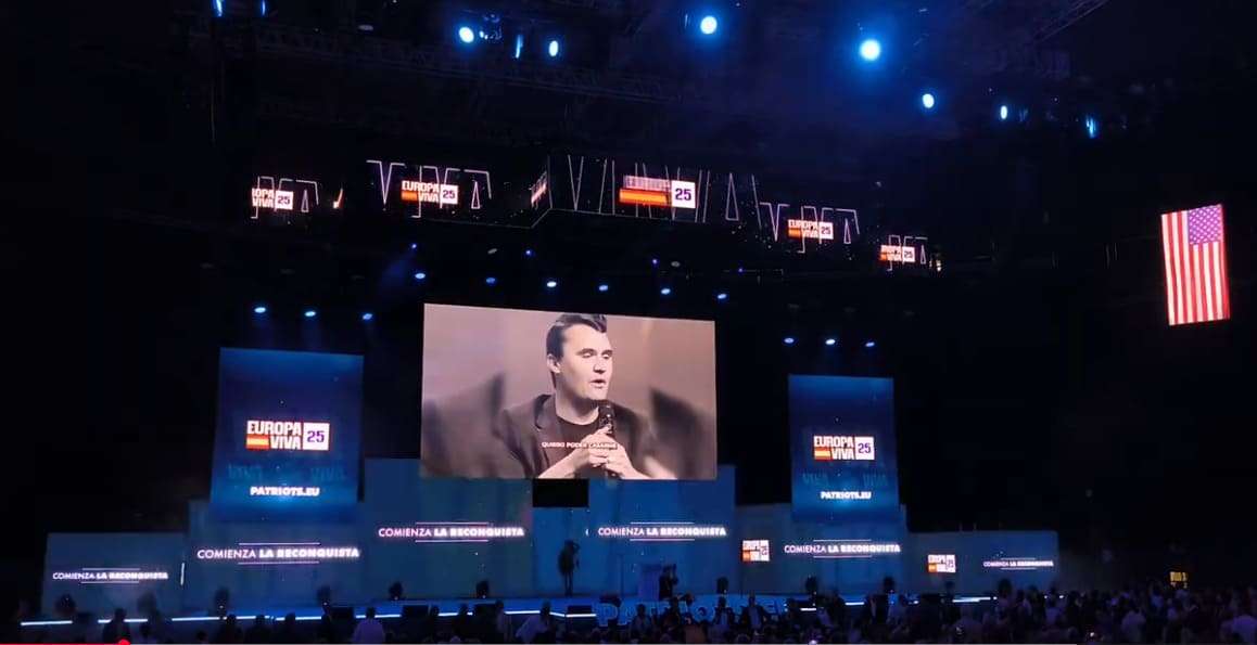 Charlie Kirk homenajeado en Europa Viva 25 Madrid: ovación en Vista Alegre