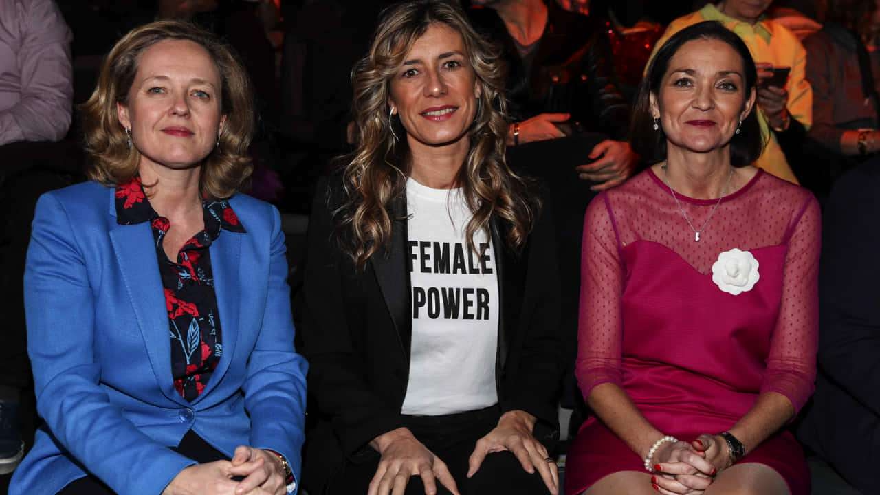 Nadia Calviño, Begoña Gómez y Reyes Maroto