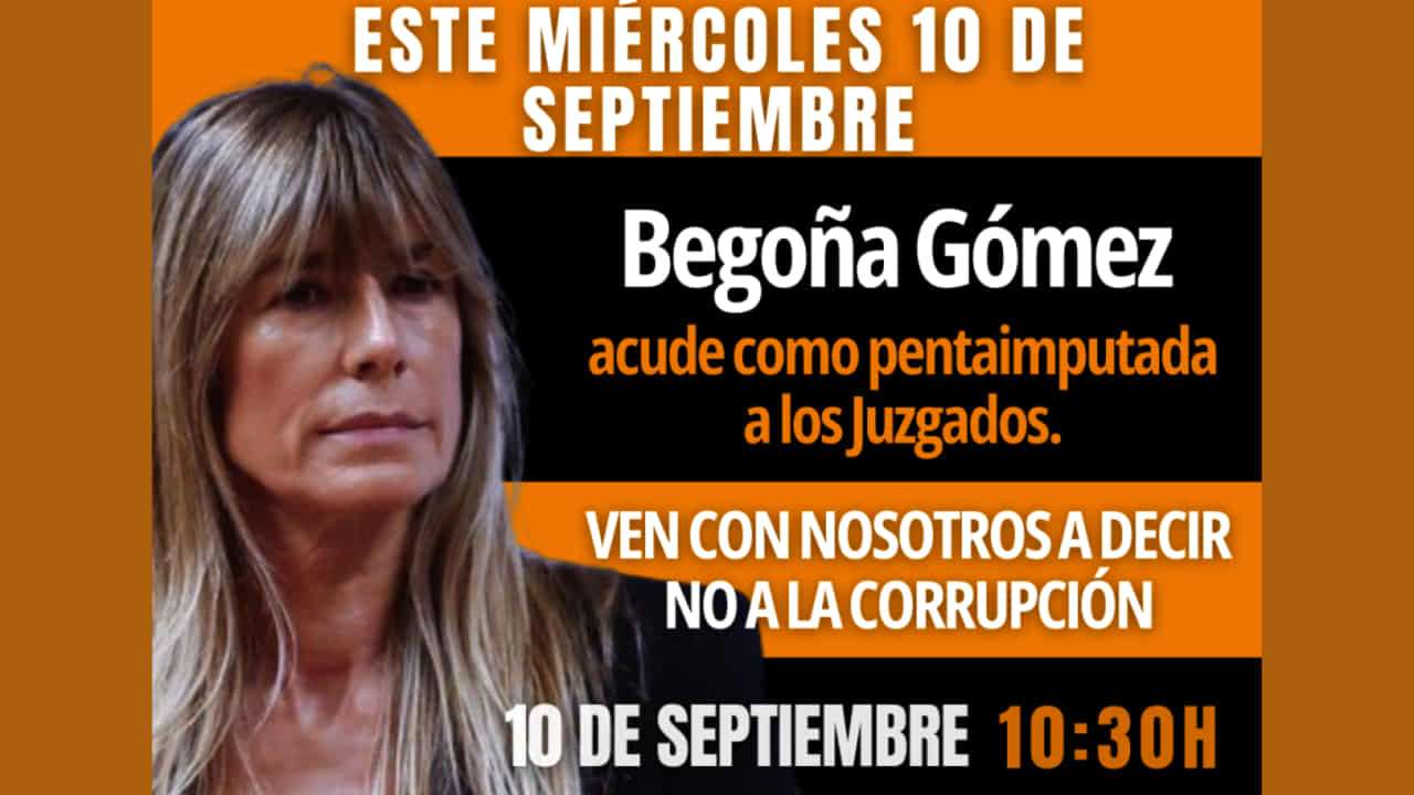 El llamamiento de Hazte Oír en la víspera de la declaración de la pentaimputada Begoña Gómez