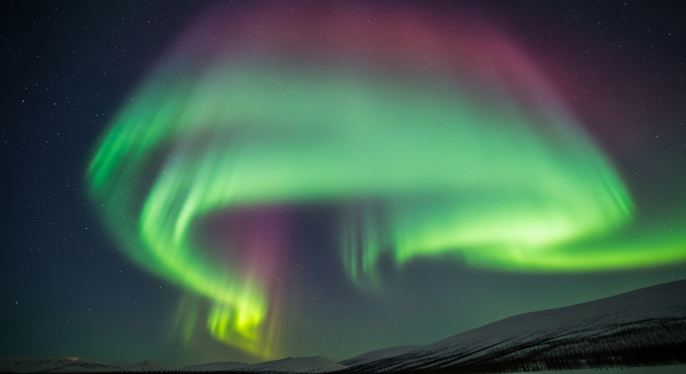 aurora boreal en Cádiz
