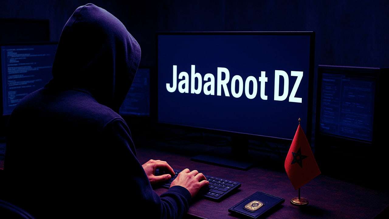 Imagen de IA de grupo de Hackers JabaRoot DZ