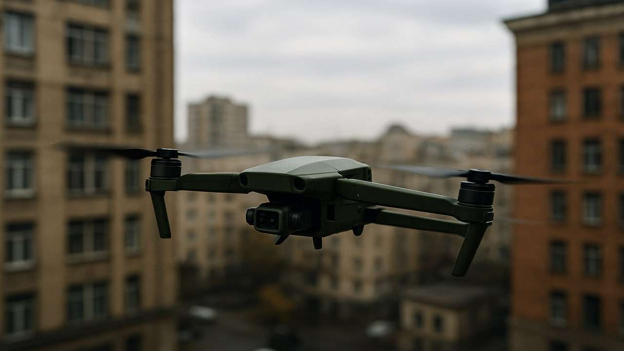 Imagen de IA de un dron