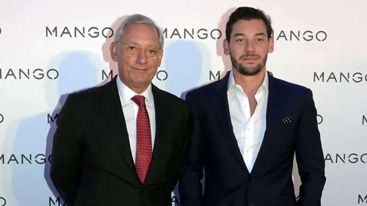 Isak Andic y su hijo/Efe