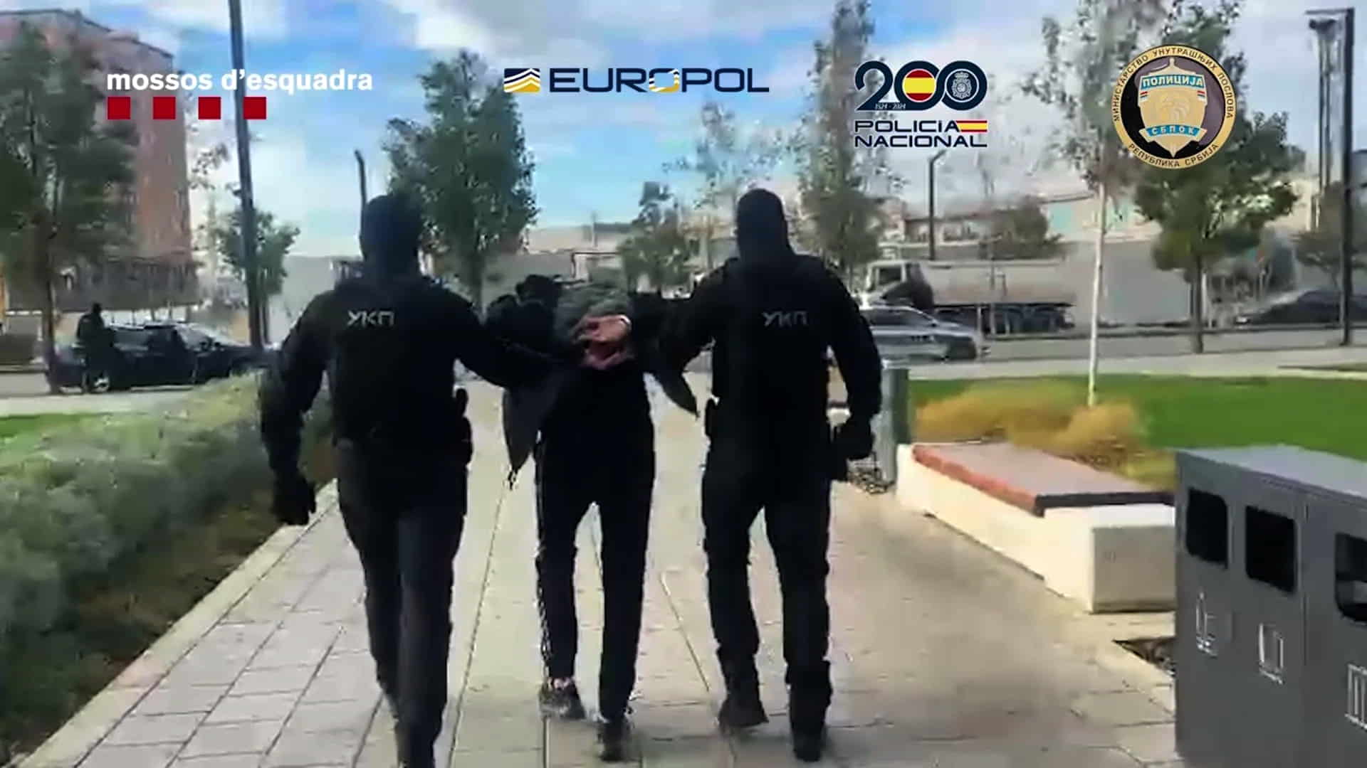 Mafioso detenido en la redada de Serbia