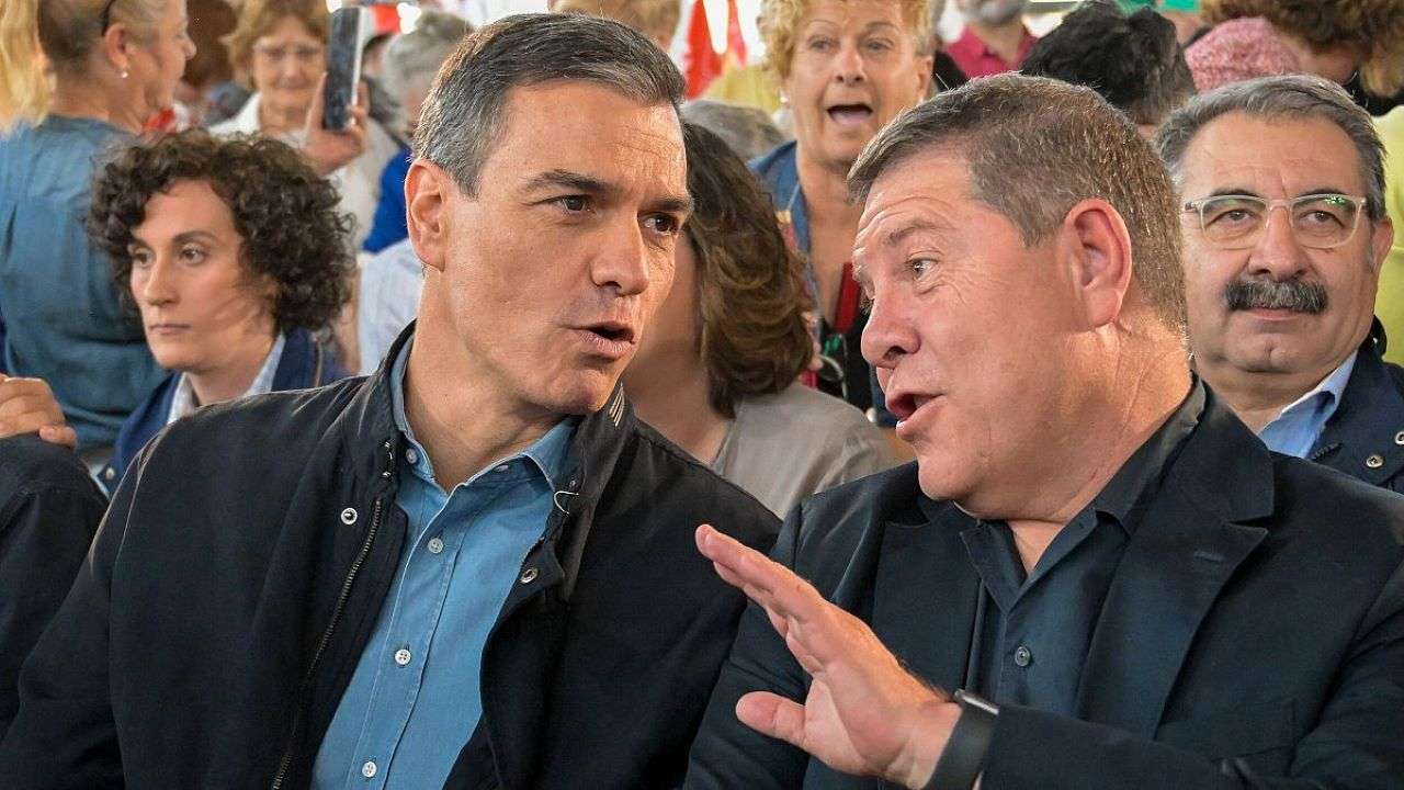 Pedro Sánchez y Page/RTVE