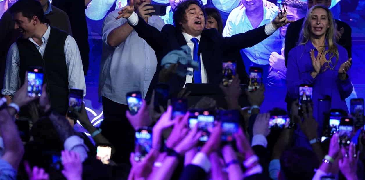 Discurso de victoria de Milei