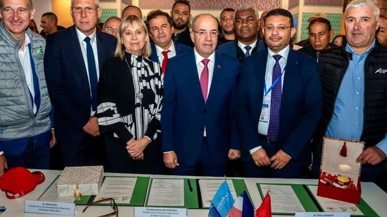 firma del acuerdo francomarroquí de ganadería sostenible