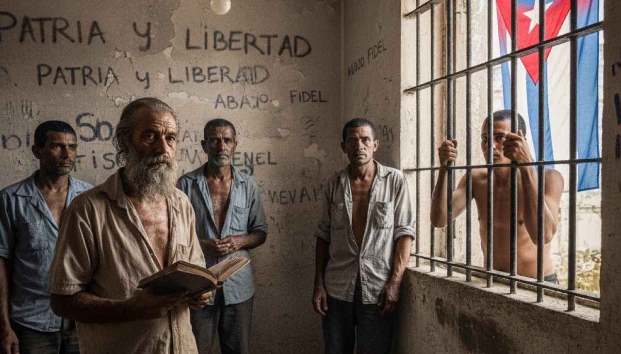 La salvaje represión en Cuba/Imagen generada por IA