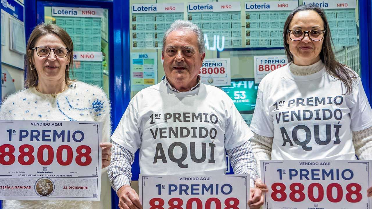 Gordo de Navidad premio congelado