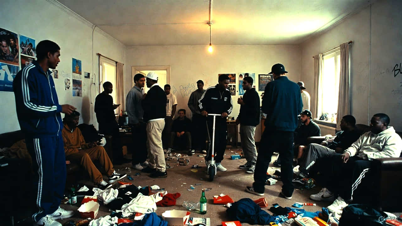 Imagen de IA de un piso concurrido Imagen de IA de un piso concurrido