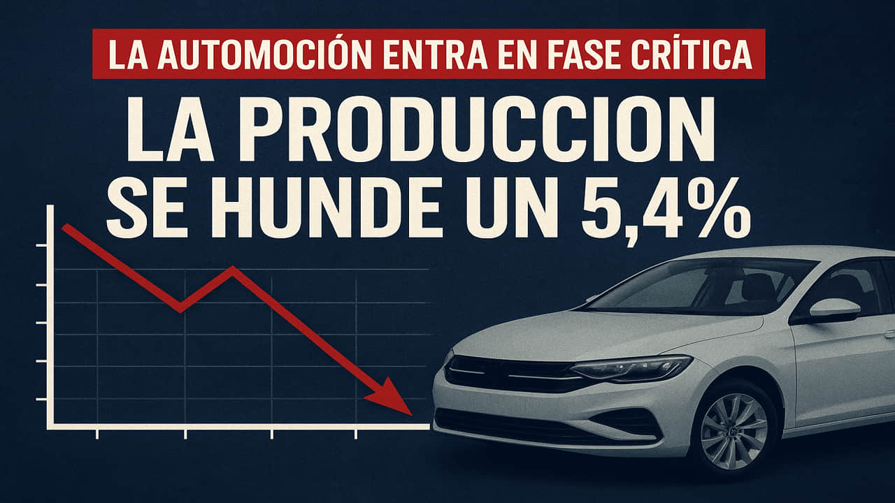 Automoción española en fase crítica: la producción se hunde un 5,4% y deja el año al borde del desastre