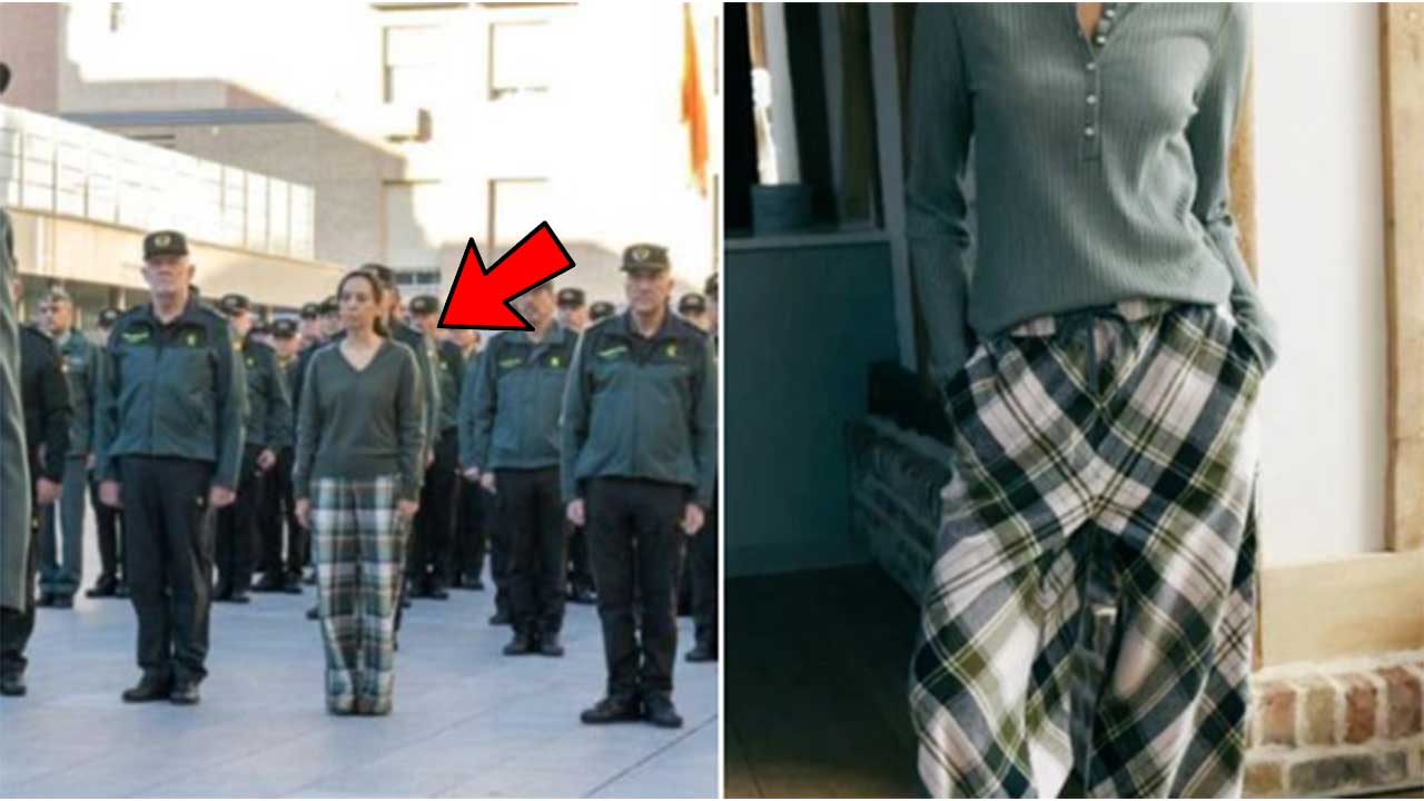 Polémica por la directora de la Guardia Civil en pijama durante un acto solemne: “Imagen impropia de quien debe representar autoridad”
