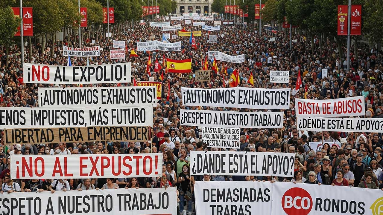 Si ellos caen, caemos todos: llaman a llenar Madrid el 30-N en apoyo urgente a los autónomos