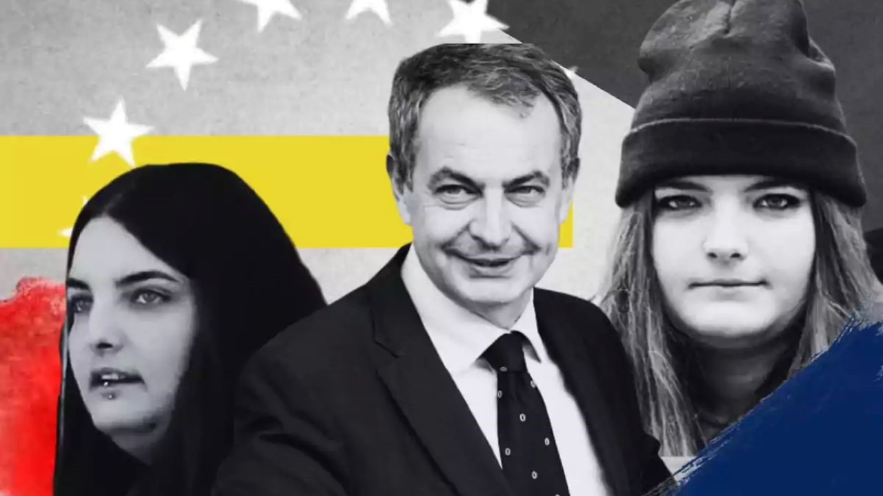 ZP e hijas, con amables sonrisas/El cierre digital