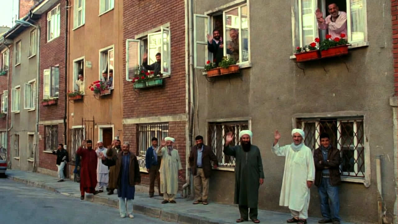 Imagen de IA de un barrio multicultural