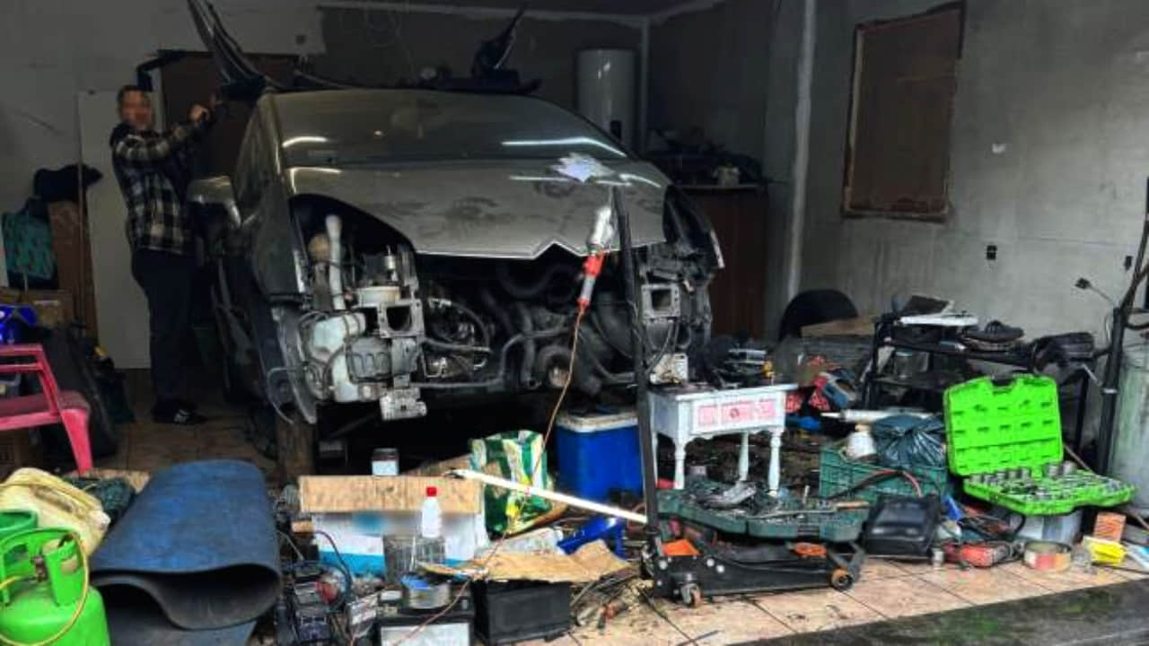 Imagen policial de uno de los talleres clandestinos