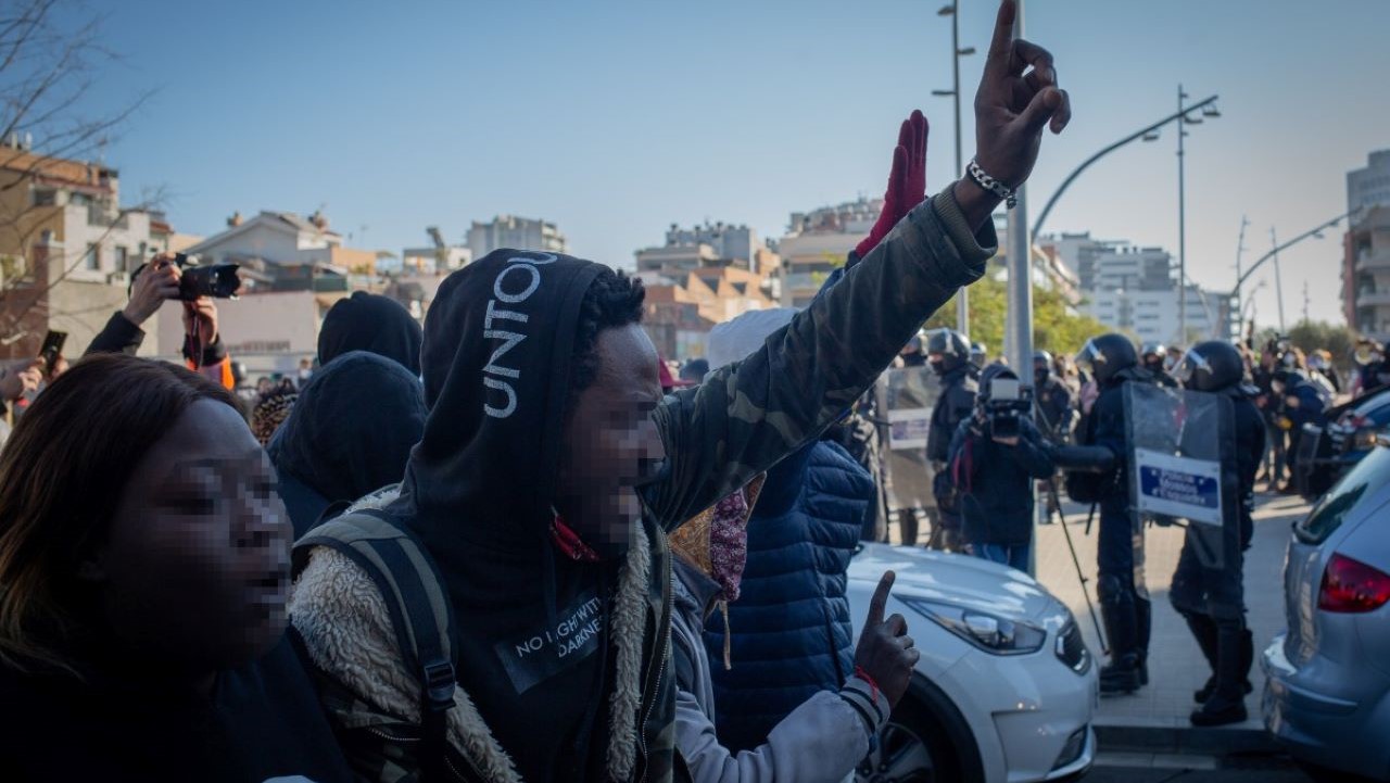Okupas violentos en Badalona/redes sociales