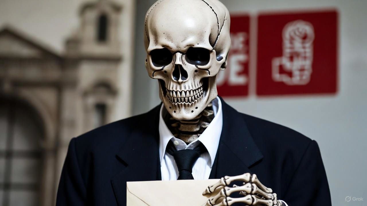 Votante zombi de Pedro Sánchez/imagen creada por IA