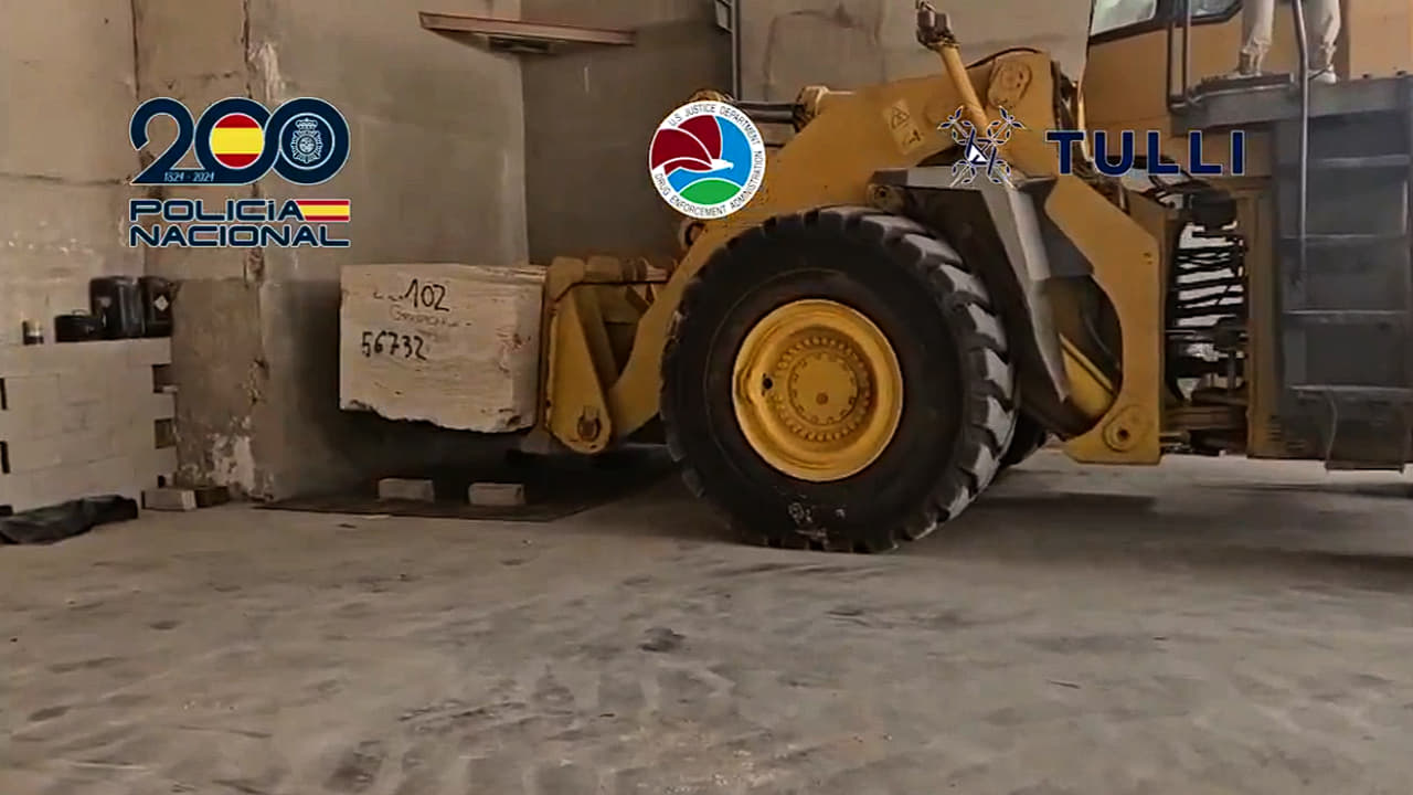 Bloque de mármol para ocultar metanfetamina