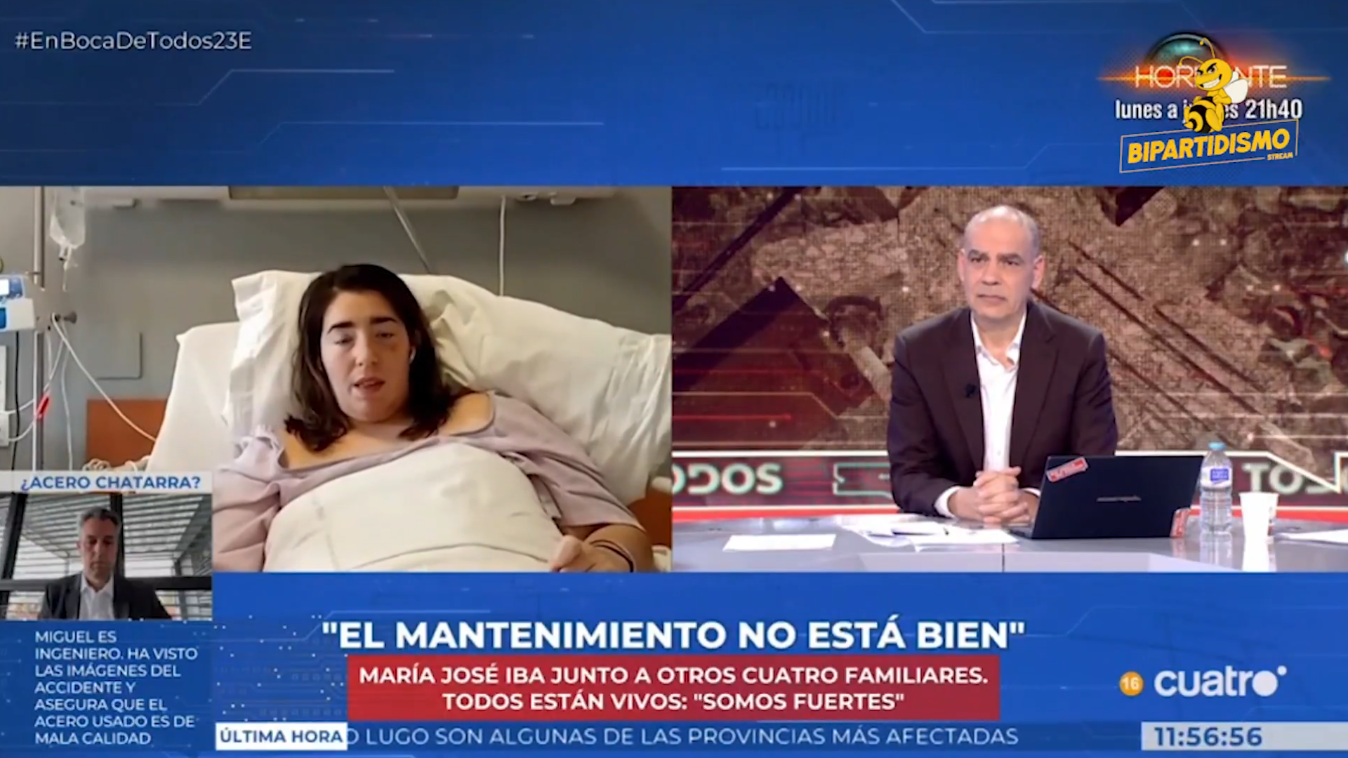 Una víctima del accidente de Adamuz denuncia al Gobierno: «Basta de gastar nuestro dinero en corrupción»