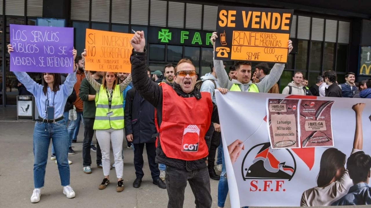 Huelga general de maquinistas del 9 al 11 de febrero ante el “inadmisible” deterioro de la red ferroviaria
