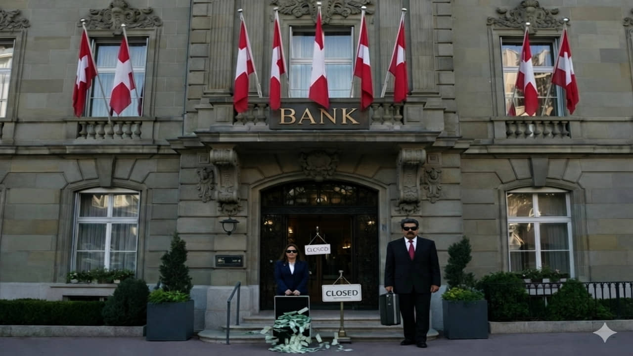 Suiza bloquea activos financieros de Maduro ‘y otras personas asociadas con él’