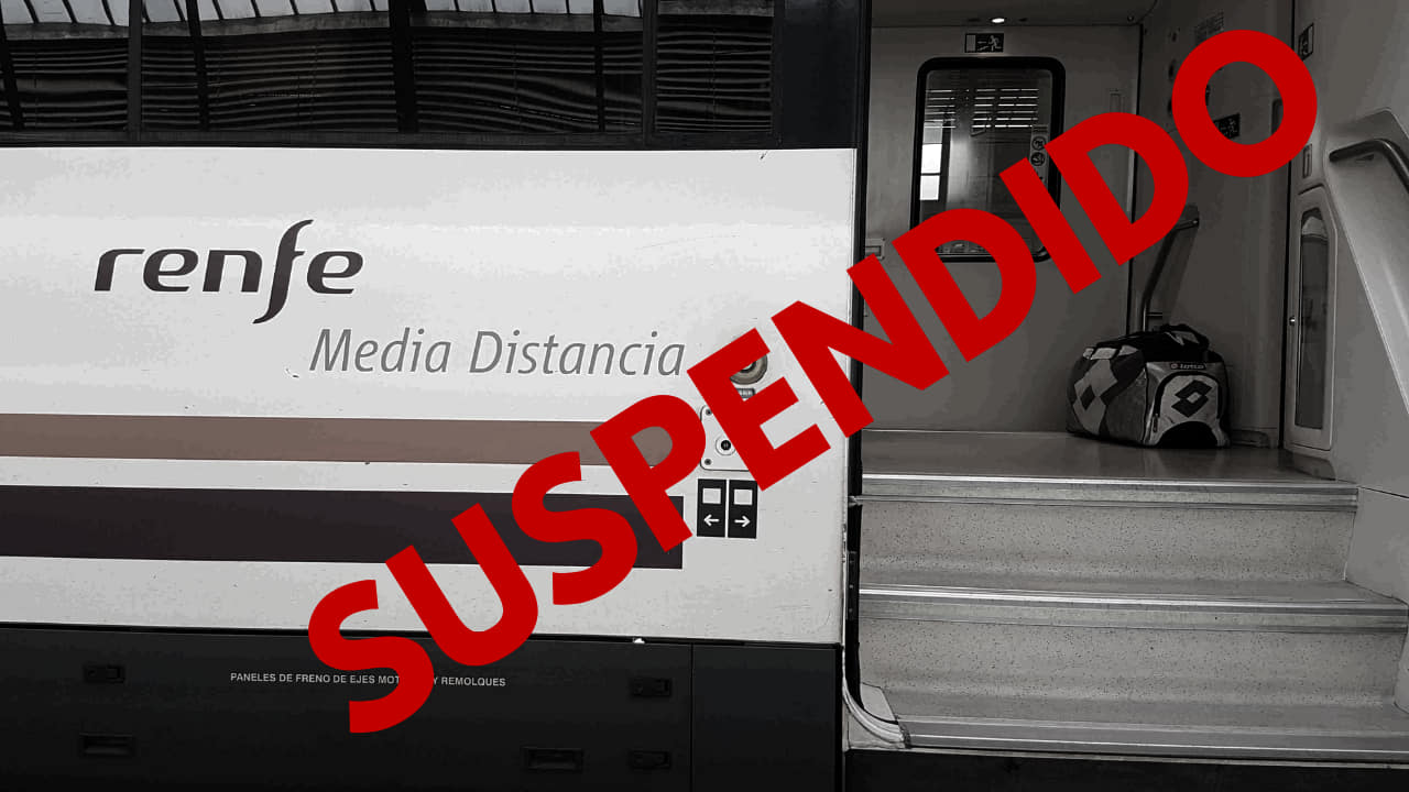 Siguen suspendidos los trenes entre Málaga y Sevilla por riesgo de derrumbe de un muro sobre la vía